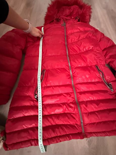 Červená teplá bunda, xxxl