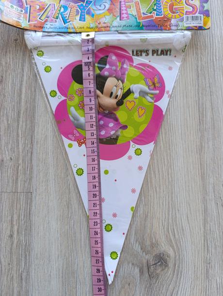 Oslava - girlanda vlajočky minnie, 