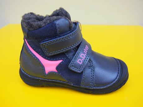 Detské kožené zimné topánky d.d.step  082, d.d.step,20 - 25