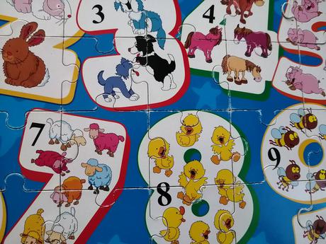 Drevené puzzle 4 x 24 dielikov v krabici, 