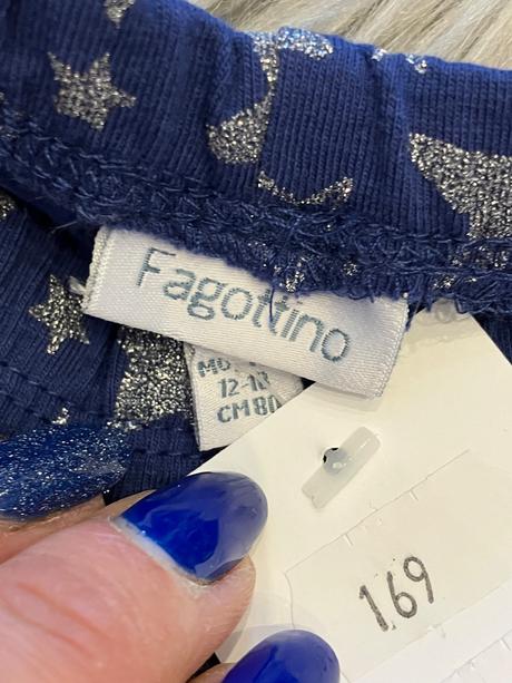 Dievčenské legíny s hviezdičkami (12-18 mes.), fagottino,80