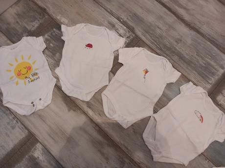 Body s krátkym rukávom 6 ks veľ.56, 56