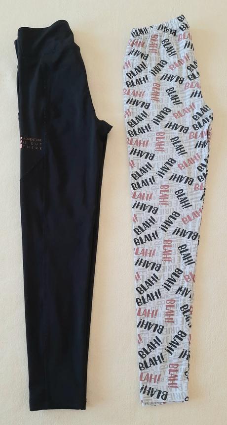 Predám málo nosené funkčné legíny + bavlnené legín, crivit,134