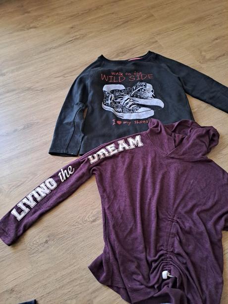 2ks crop-top, h&m,140