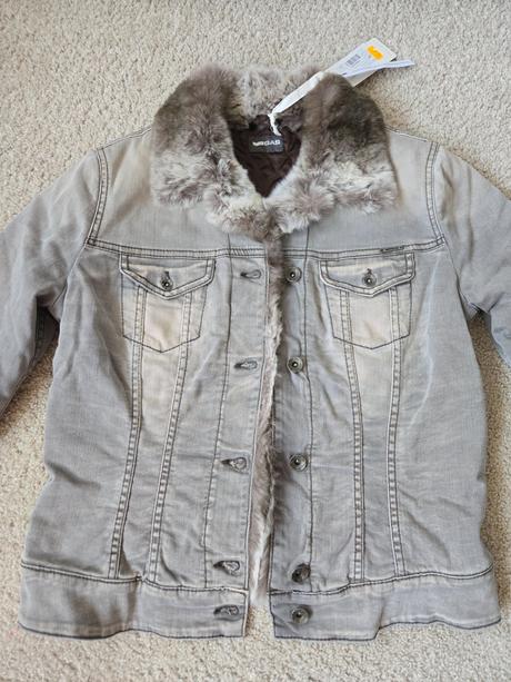 Kožušinová rifľová bunda gas, m