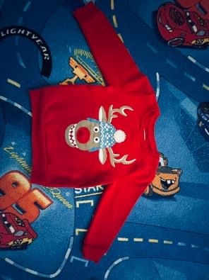 Vianočná mikina vel.110, palomino,110