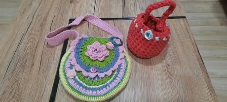 Rucne hackovane 2 kabelky, 