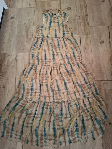 Batikovane saty s podsivkou a visackou, kik,36