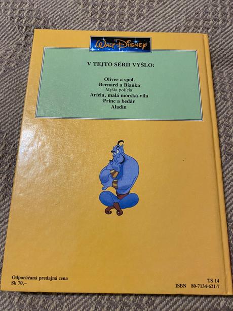 Krásna zberateľská kniha walt disney aladin, 