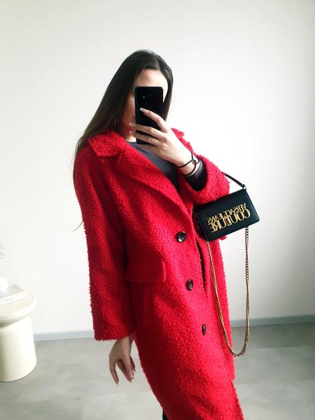 Červený kabátik xl, xl