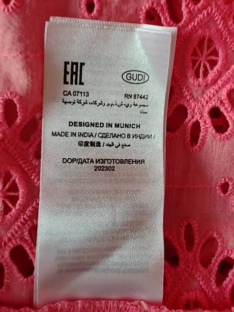 Oui original krásne madeirové dlhé so spodnič, m