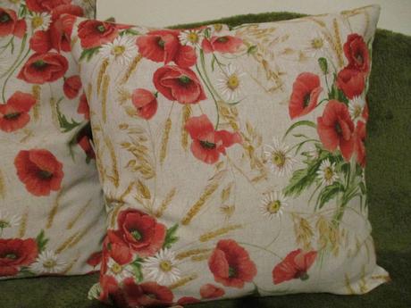 Obliečka kytica vlčích makov,50x50cm, 