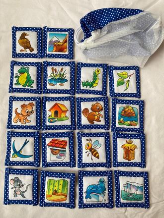 Látkové pexeso - kde bývajú zvieratká 1,