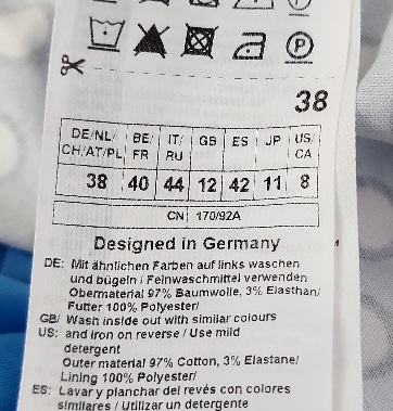 Modrobiele šaty, gerry weber,38