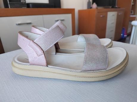 Sandále nelli blu - ružovo-strieborné v.33, nelli blu,33
