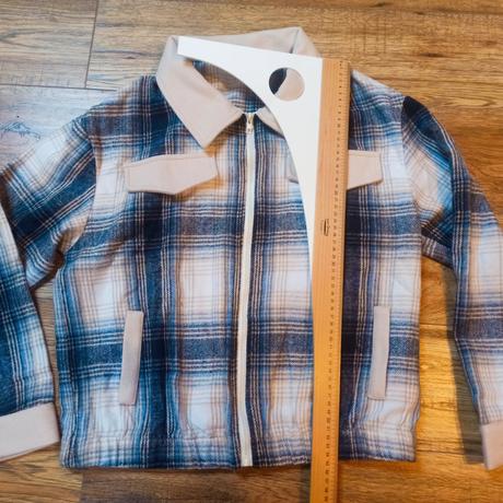 Károvaná mikino-bundička, 38