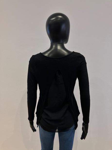 Dámsky sveter s nápisom čierny (xs), terranova,xs