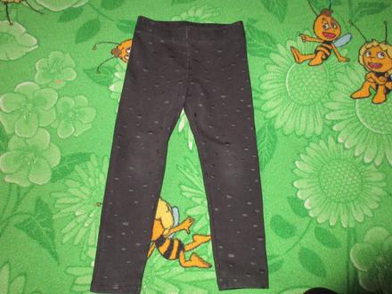 H&m čierne guličkové leginy, h&m,104