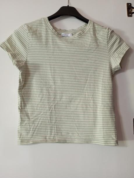 Zelené pásikavé tričko, esmara,l