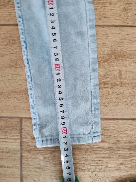 Riflové džegíny, h&m,140