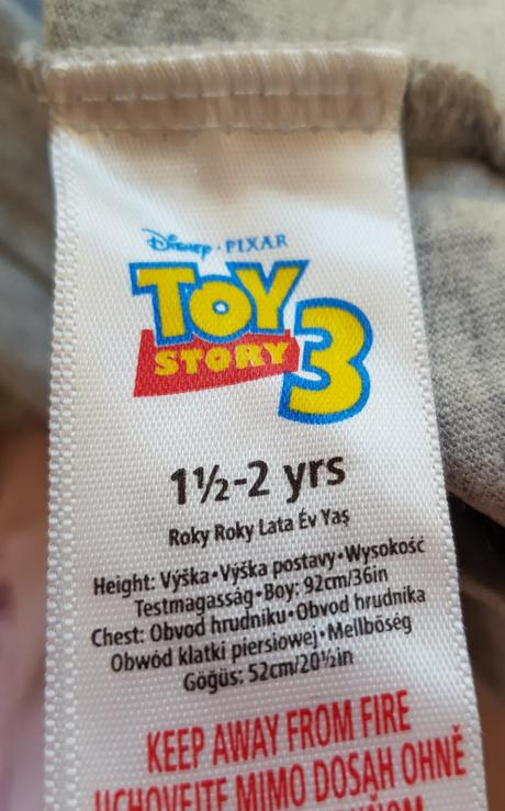 Tričko s dlhým rukávom toy story, 92