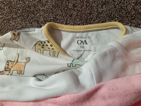 Pyžamko pre bábätko, 5ks, č68, c&a,68