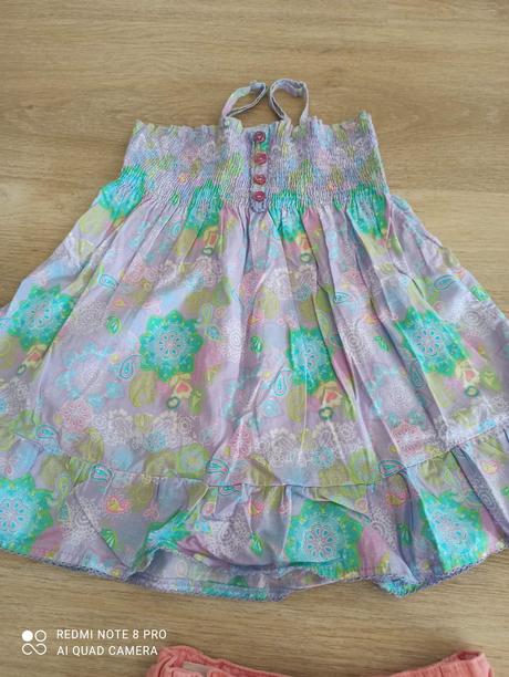 Šaty + kraťasy pre dievcatko, okay,98