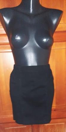 Predám čiernu riflovú puzdrovú sukňu terranova ve, terranova,m