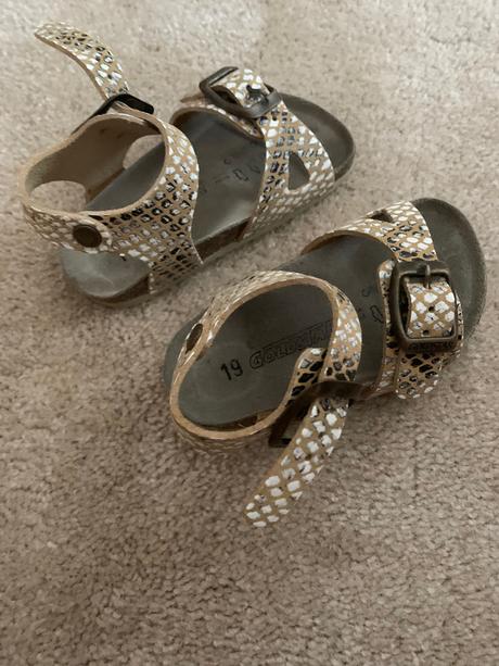 Kožené letné sandálky veľkosť 19, 19