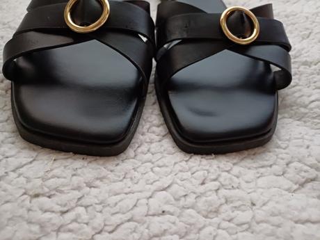 Čierne elegantné letné šľapky veľ.38, 38