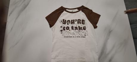 Tričká crop top, h&m,134