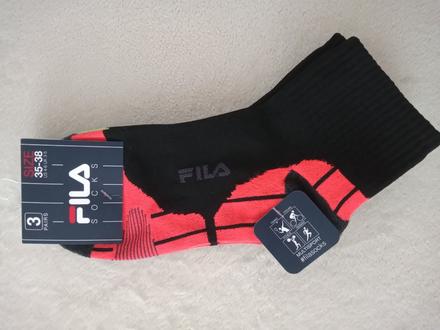 3x ponožky fila, fila,35 / 36 / 37 / 38