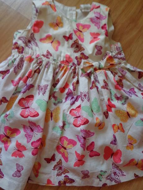 Motýľové šaty, h&m,68