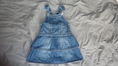 Riflové šaty, benetton,92