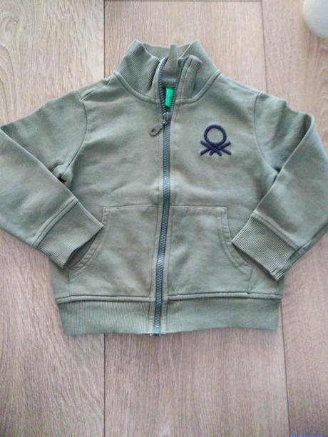 Mikina na zips so stojacikom, benetton,98