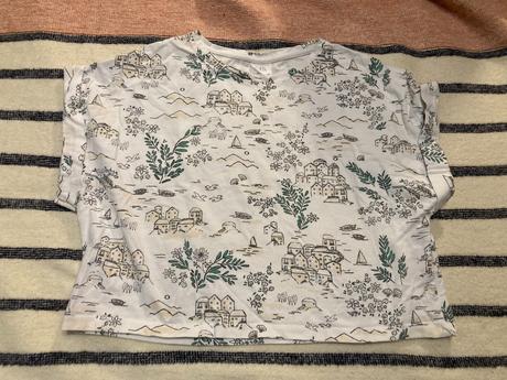 Oversized zara tričko s domčekami, zara,140