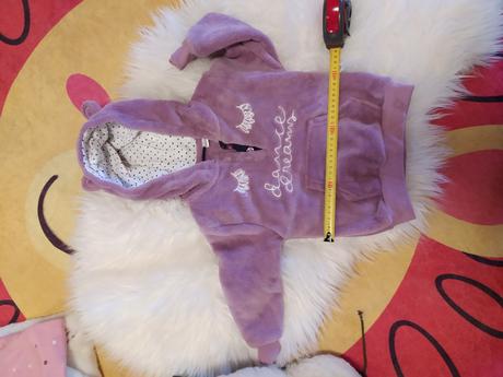 Krásna tepla mikinka s vreckami, lupilu,86