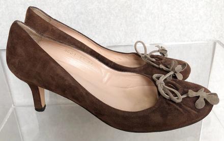 Kožené semišové lodičky, 36