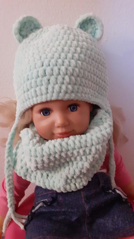 Čiapka na zimu+nákrčník, 56 - 104