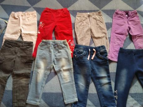 Dievčenske nohavice 92 - veeela kusov, 92