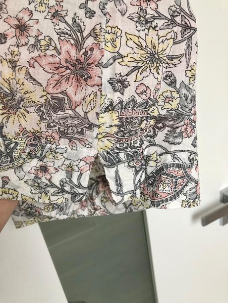 Kvetinková blúzka, mango,s