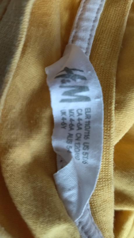 Tričko hm krokodíl 110/116, h&m,110