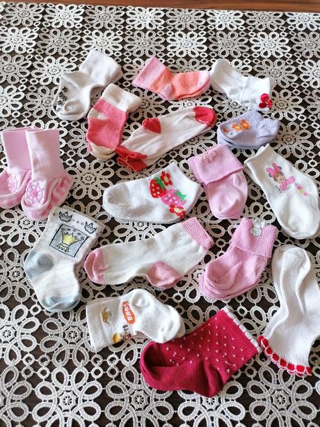 Baby ponožky 0-12m 16ks, 17