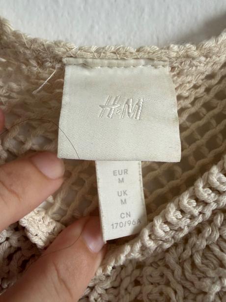 Hm pletene boho etno hippie tielko m, h&m,m