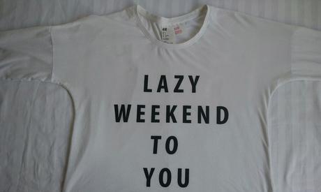 Dámsky biely top s nápisom, h&m, l/xl, h&m,xl