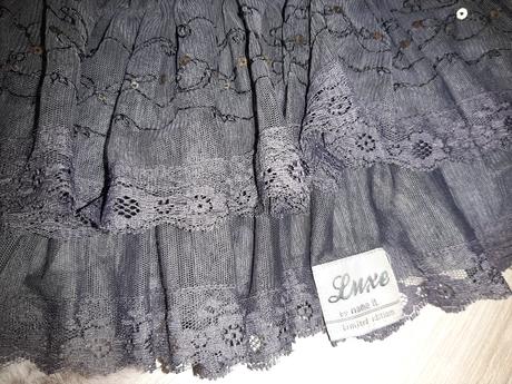 Tylová suknička s čipkou a flitríkami name it, name it,128