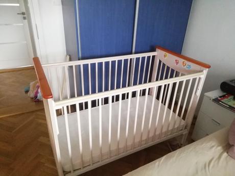 Detská postieľka + rost +matrac, šírka (cm): 60,dĺžka (cm): 120