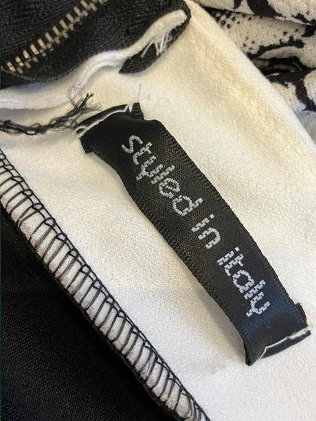 Dámske elegantné šaty čierno biele (s), s