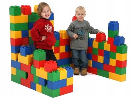 Wader stavebnica veľké lego kocky xxl domček,