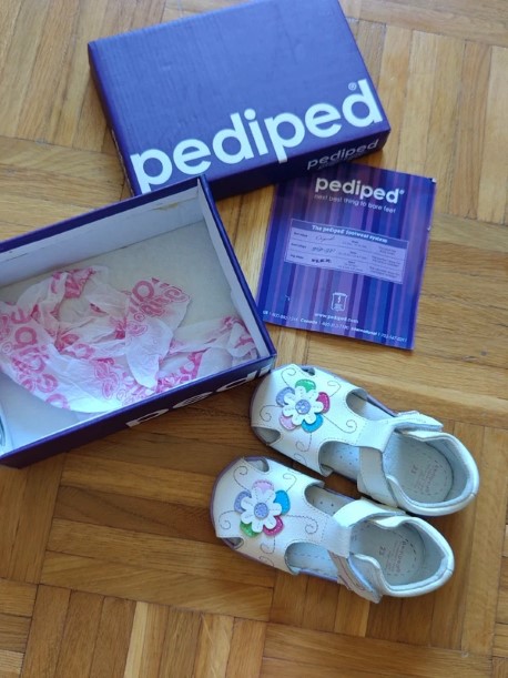 Pediped celokozene kvalitne dievcenske sandalky 23, pediped,23